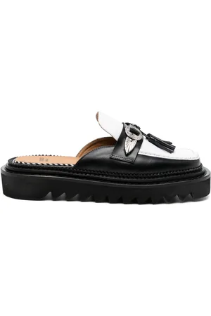 TOGA PULLA Tassel-detail leather mules