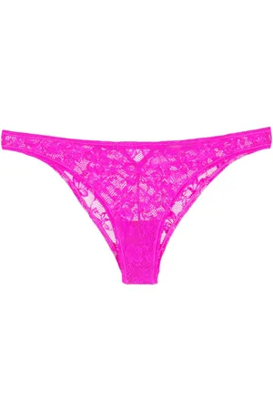 FLEUR DU MAL Le Stretch lace cheeky briefs