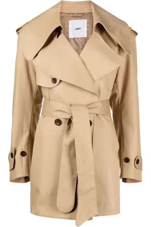 JNBY Belted double-breasted trench coat
