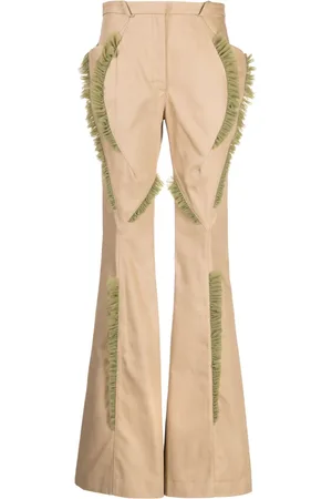 Kiko Kostadinov Ruffled-detail flared trousers