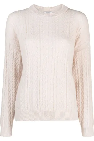 PESERICO SIGN Cable-knit wool-blend jumper