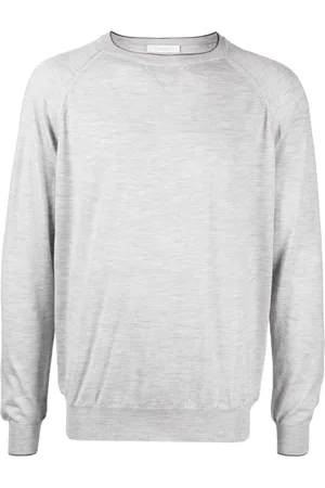 Cruciani Piped-trim crew-neck jumper