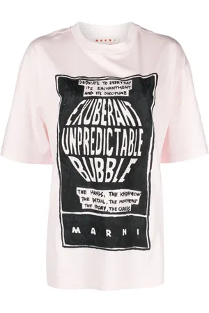 Marni Slogan-print cotton T-shirt
