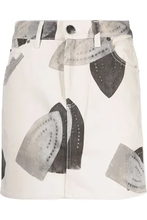 Charles Jeffrey Loverboy Iron-print cotton skirt