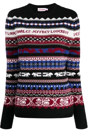 Charles Jeffrey Loverboy Fair isle-knit crew-neck jumper