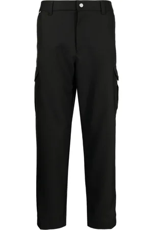 HUGO BOSS Mid-rise tapered-leg trousers