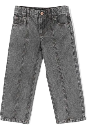 Brunello Cucinelli Logo-patch straight-leg jeans