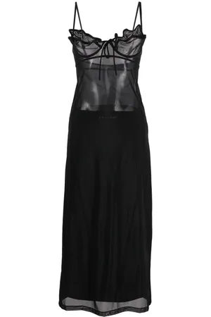 Y / PROJECT Wire mesh slip dress