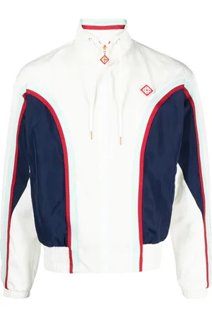 Casablanca Panelled zip-up track jacket