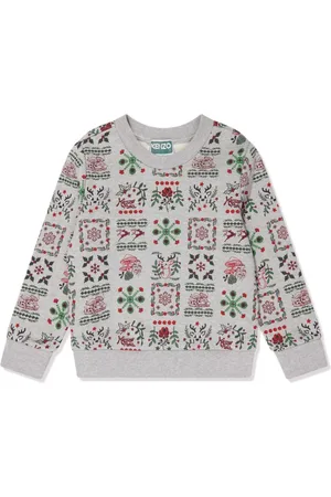 Kenzo Monogram-pattern jersey sweatshirt