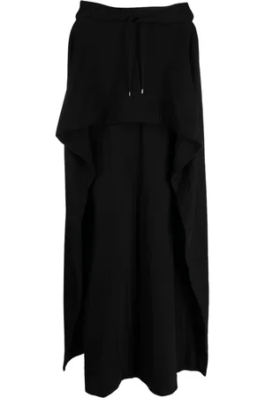 Saint Laurent Asymmetric cotton cape