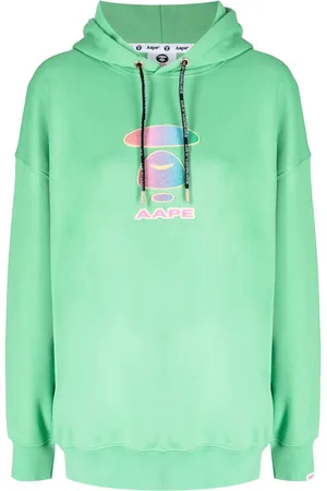 A Bathing Ape Logo-print drawstring hoodie