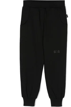 GCDS Logo-print cotton trousers