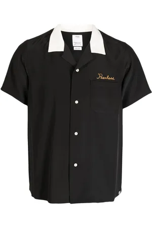 VISVIM Logo-embroidered silk shirt