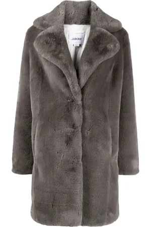 Jakke Heather notched-lapel coat