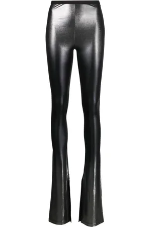 Rick Owens Carmen metallic flared trousers