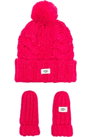 UGG Chunky-knit beanie and mitten set (set of two)