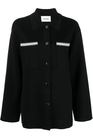 Nanushka Silvia crochet-trim shirt