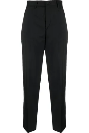 BRIGLIA Pressed-crease virgin wool blend tapered trousers