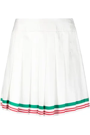 Casablanca Casa Way silk tennis skirt