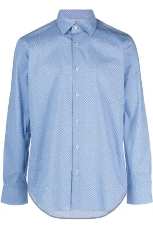 HUGO BOSS Graphic-print long-sleeve shirt