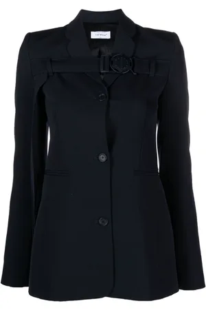 OFF-WHITE Buckled virgin wool blazer
