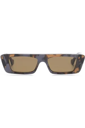 Gucci Tortoiseshell rectangle-frame sunglasses