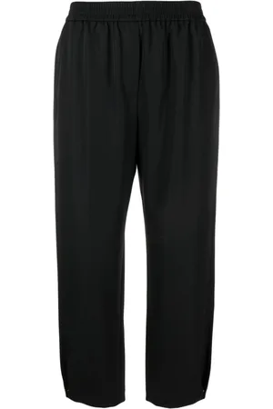 Giorgio Armani Elasticated-waistband virgin wool trousers