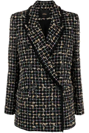 Twin-Set Double-breasted bouclé blazer