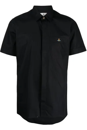 Vivienne Westwood Orb-logo short-sleeve cotton shirt