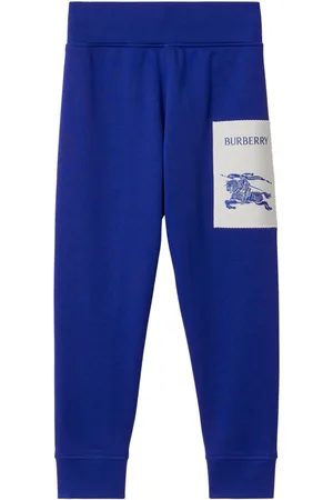 Burberry Equestrian Knight cotton track pants