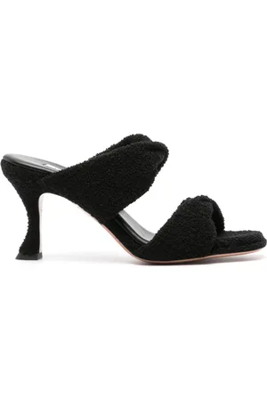 Aquazzura Twist 85mm bouclé sandals