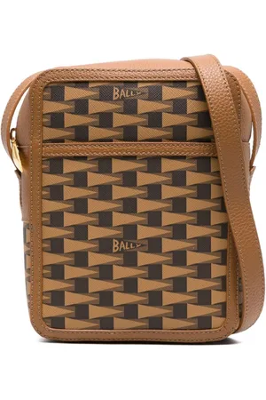 Bally Pennant monogram-pattern crossbody bag