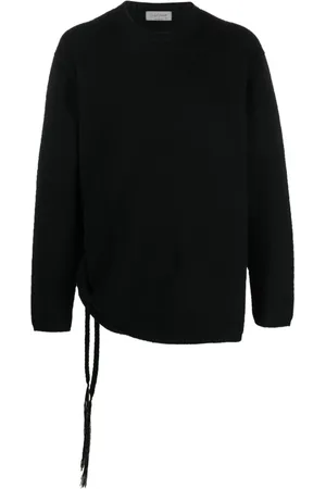 YOHJI YAMAMOTO Braid-detail ribbed-knit jumper