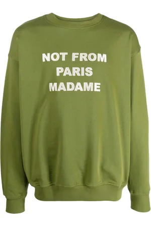 Drôle de Monsieur Le slogan-embroidered sweatshirt