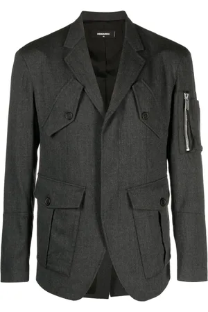 Dsquared2 Multiple-pocket single-breasted blazer