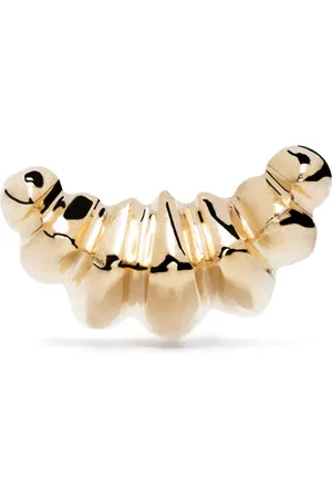 Lizzie Mandler 18kt yellow Croissant stud earring