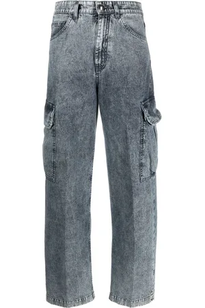 MOORER Lively-101 high-rise cargo jeans