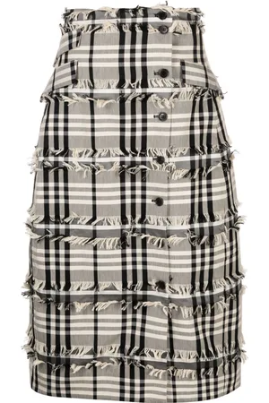 HENRIK VIBSKOV Crackle fringe-detail skirt