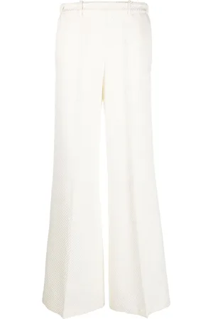 FORTE FORTE Fine-ribbed wide-leg trousers