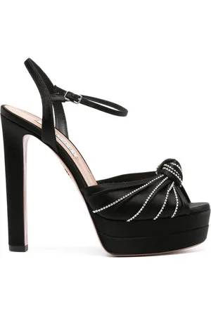 Aquazzura Atelier 140mm crystal-embellished sandals