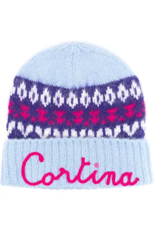 MC2 SAINT BARTH Motif-embroidered fair-isle beanie