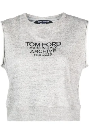 Tom Ford Logo-print cotton tank top