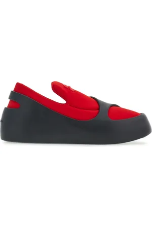 Salvatore Ferragamo Hybrid logo-patch panelled sneakers