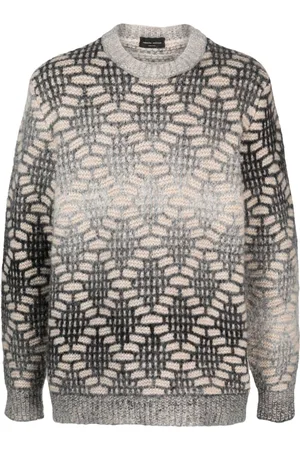 Roberto Collina Jacquard crew-neck jumper
