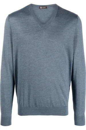 COLOMBO Fine-knit V-neck jumper