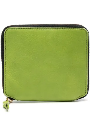 Comme des Garçons Washed bi-fold zip-up wallet