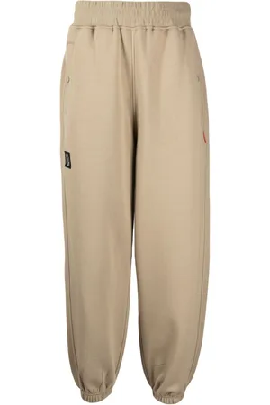 Izzue Label logo-patch cotton blend track pants