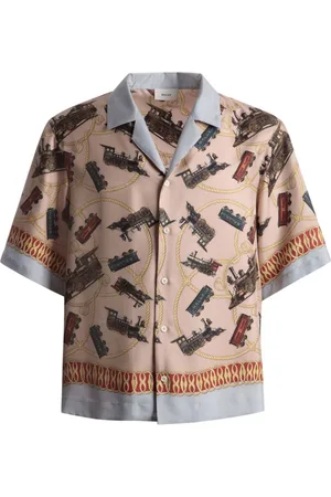 Bally Trains-print silk shirt