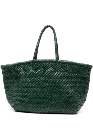 Dragon Diffusion Interwoven leather tote bag